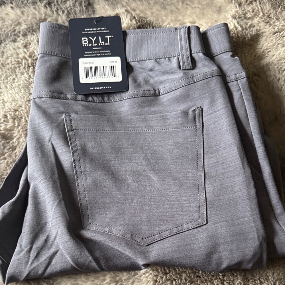 BYLT Basics Gray Chinos
